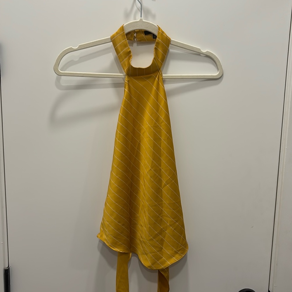 Stunning Gold Halter Top